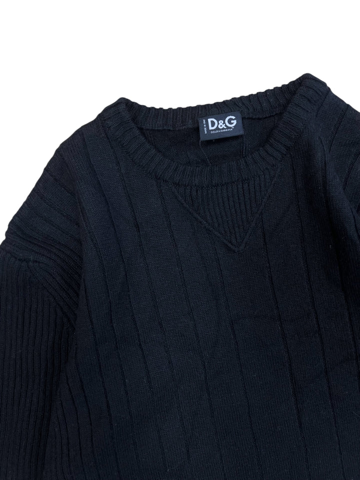 Dolce&Gabbana Vintage Ribbed Wool Sweater Medium
