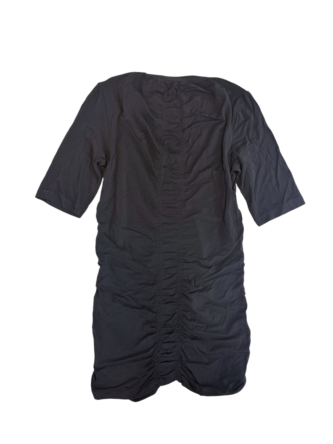 Burberry London black ruched V-neck top