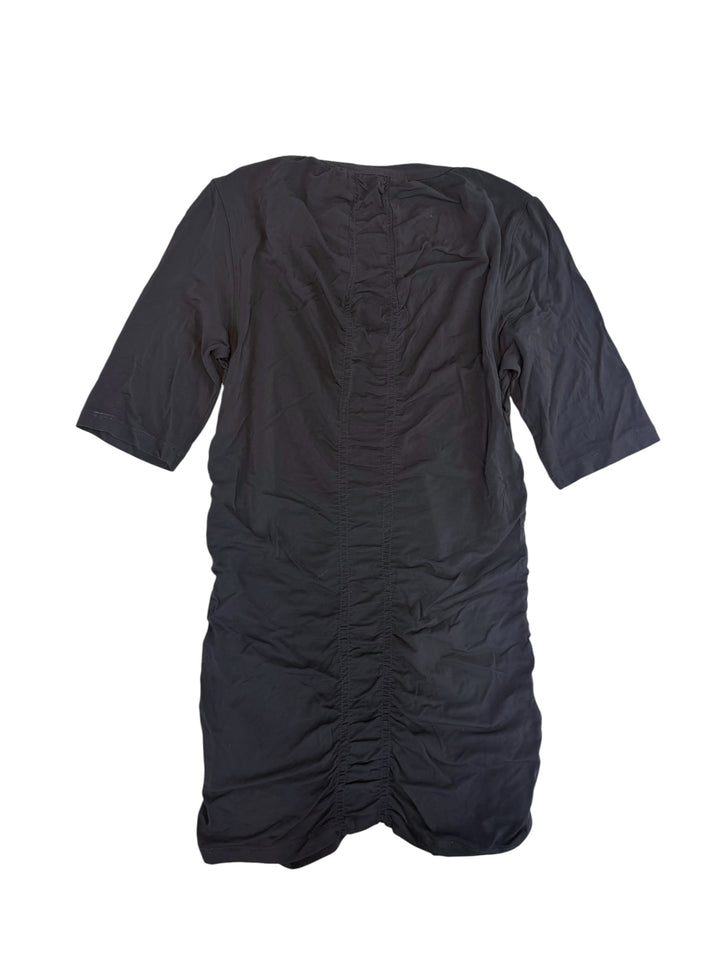 Burberry London black ruched V-neck top
