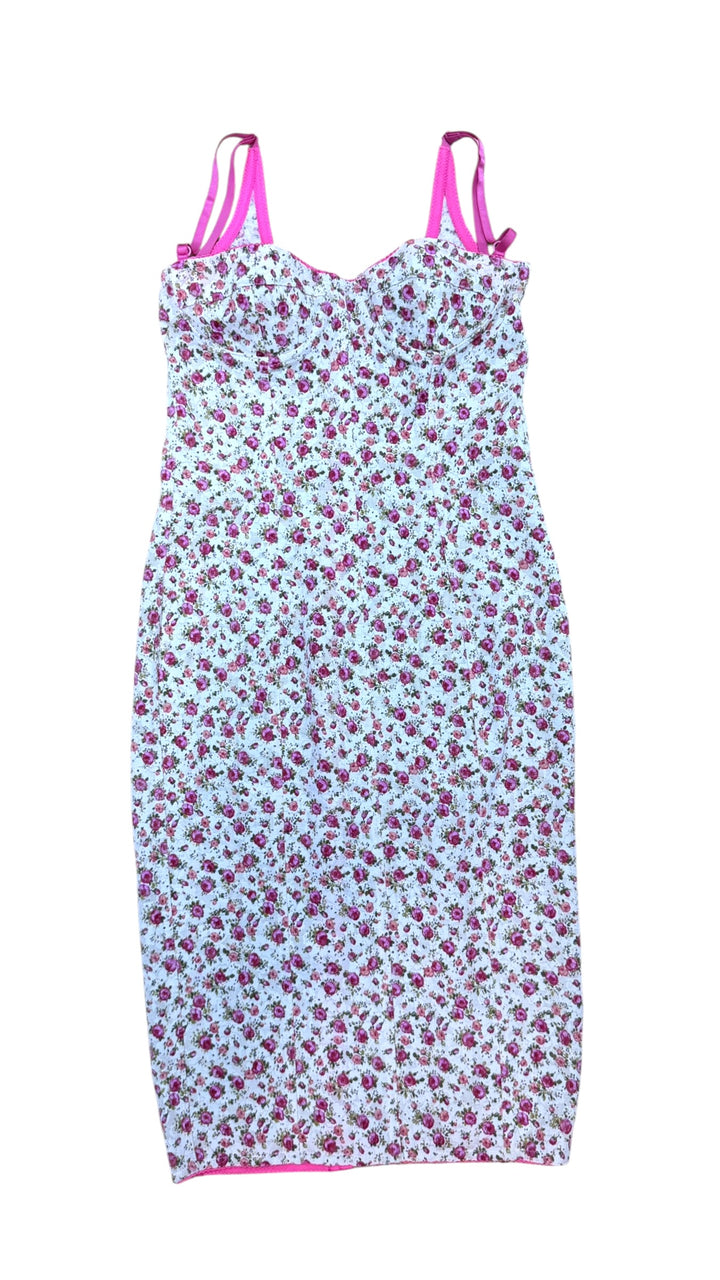 1990s Dolce&Gabbana floral corset dress