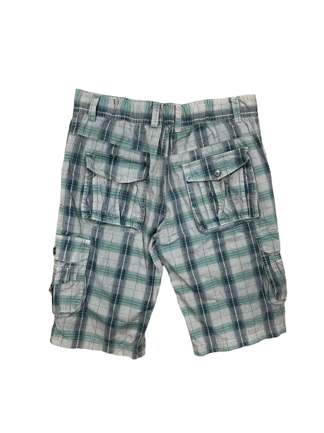 Vintage tartan cargo shorts men’s large