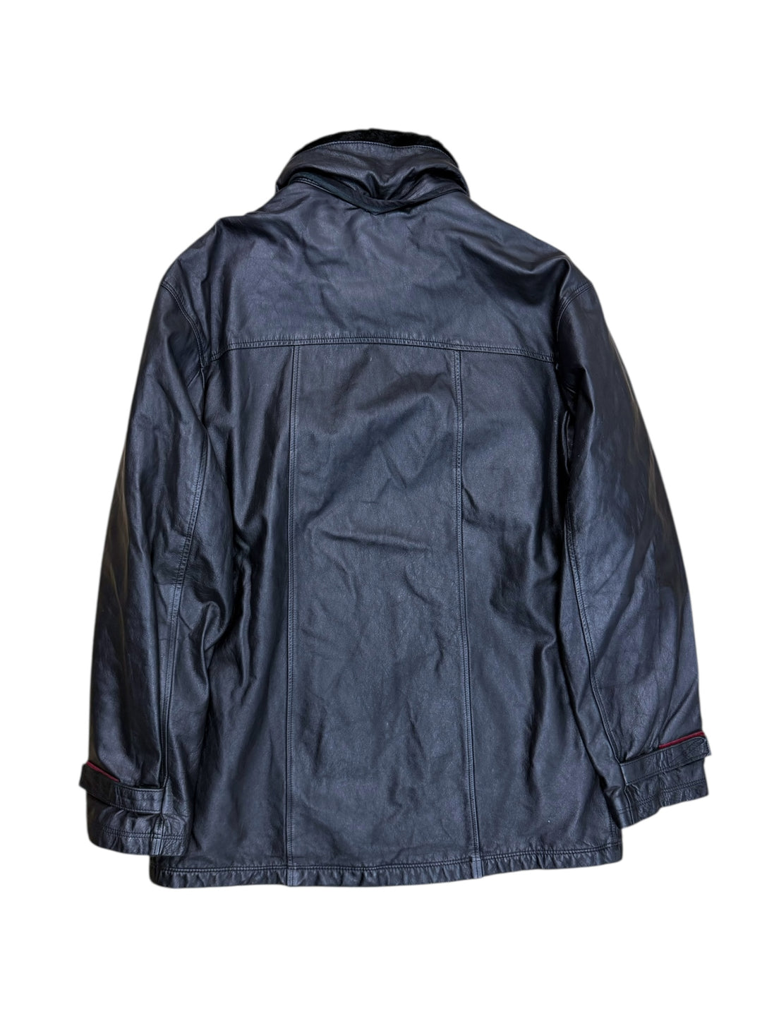 Versace Jeans Couture ‘Biker Utility’ black leather jacket men’s large