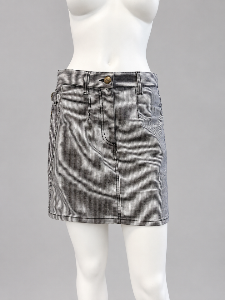 Chloé striped utility mini skirt