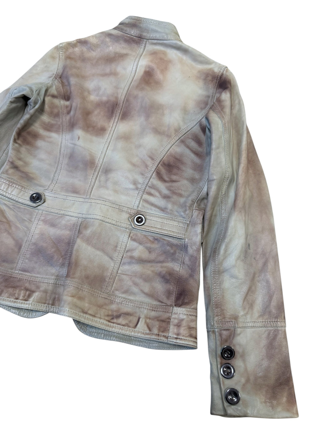 Myskin Piesse washed leather jacket small