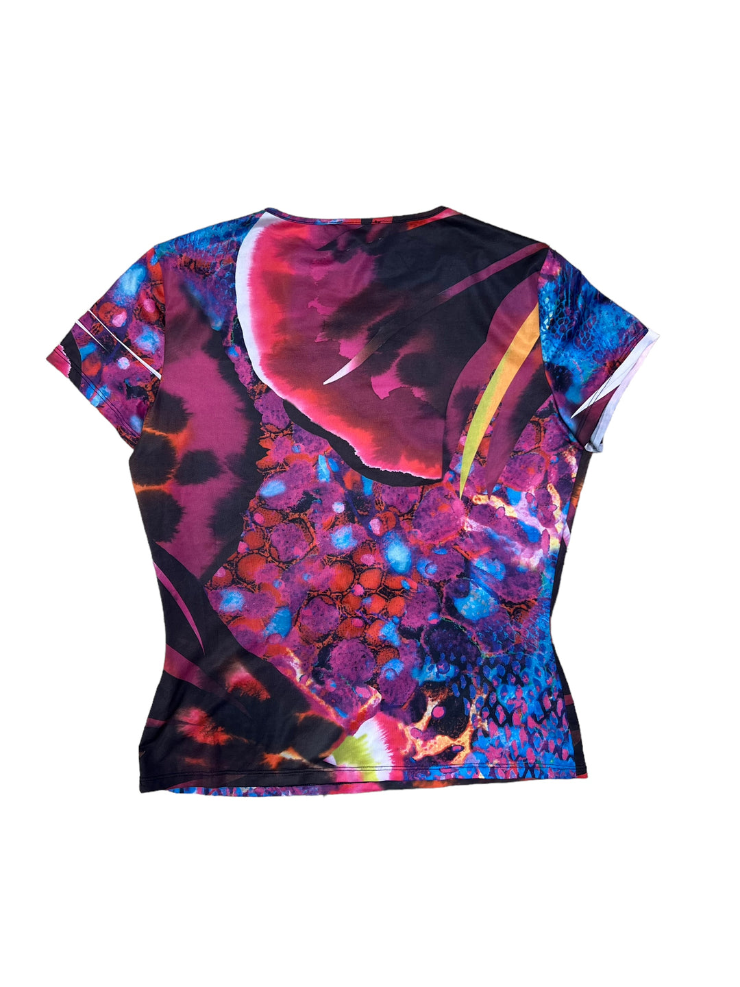 Y2K Nylon all over print top women’s large