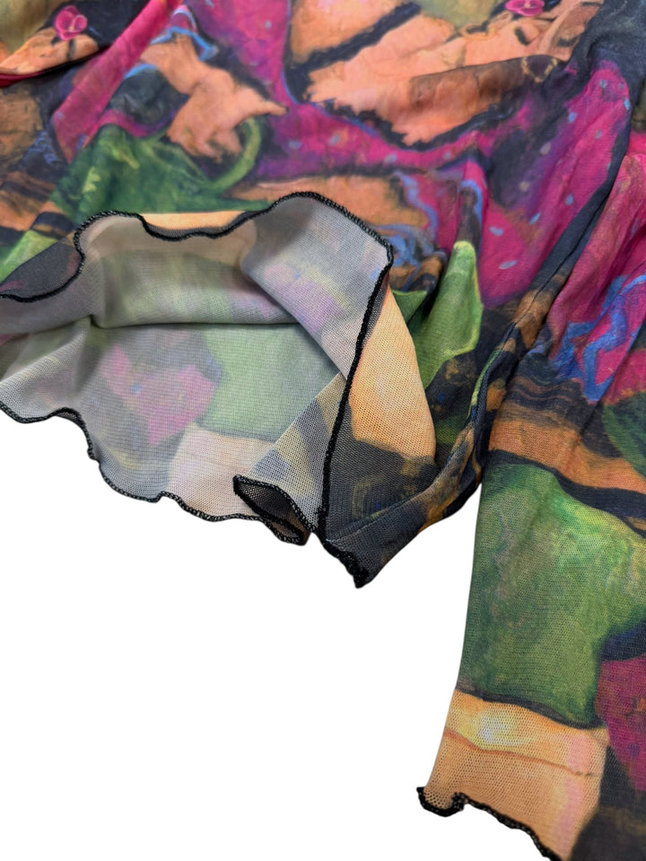 Aventure des Toiles 2000s Artistic Sheer Top