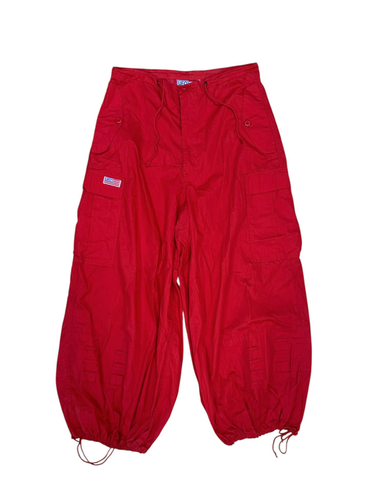 UFO Black Wide Parachute Pants Men’s Medium