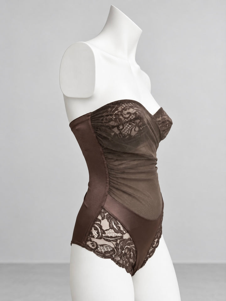 La Perla draped tulle lace bodysuit