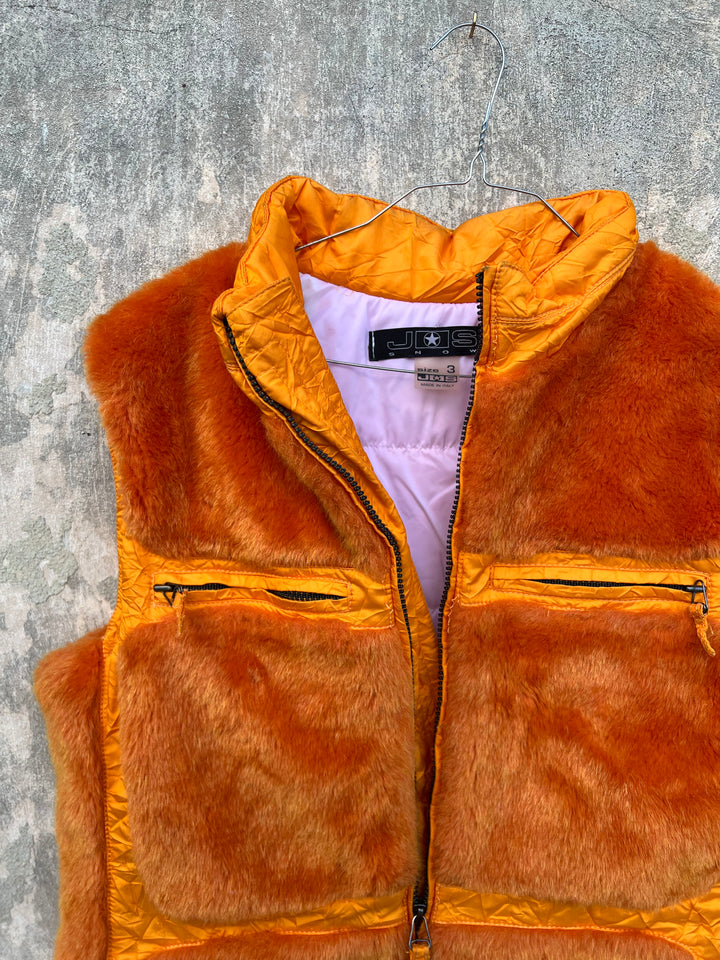 Y2k Faux Fur Vest Women’s M/L