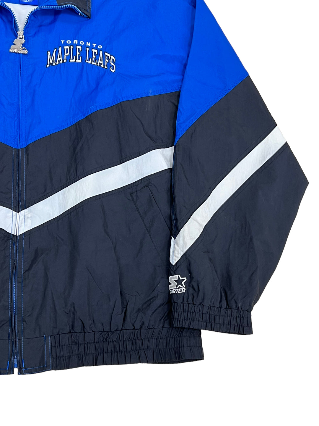 Vintage 1990s Toronto Maple Leafs NHL Starter Jacket / Color 