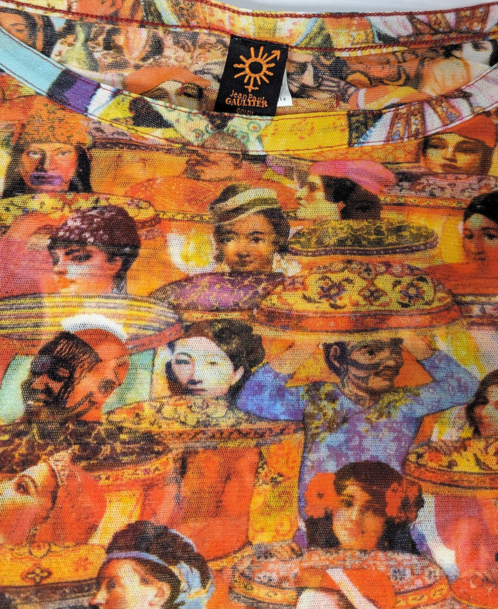 Jean Paul Gaultier x Fuzzi S/S 1994 “Indian Procession” Mesh Top Small