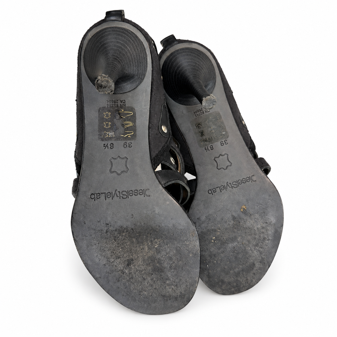 Diesel Style Lab studded strappy heeled sandals