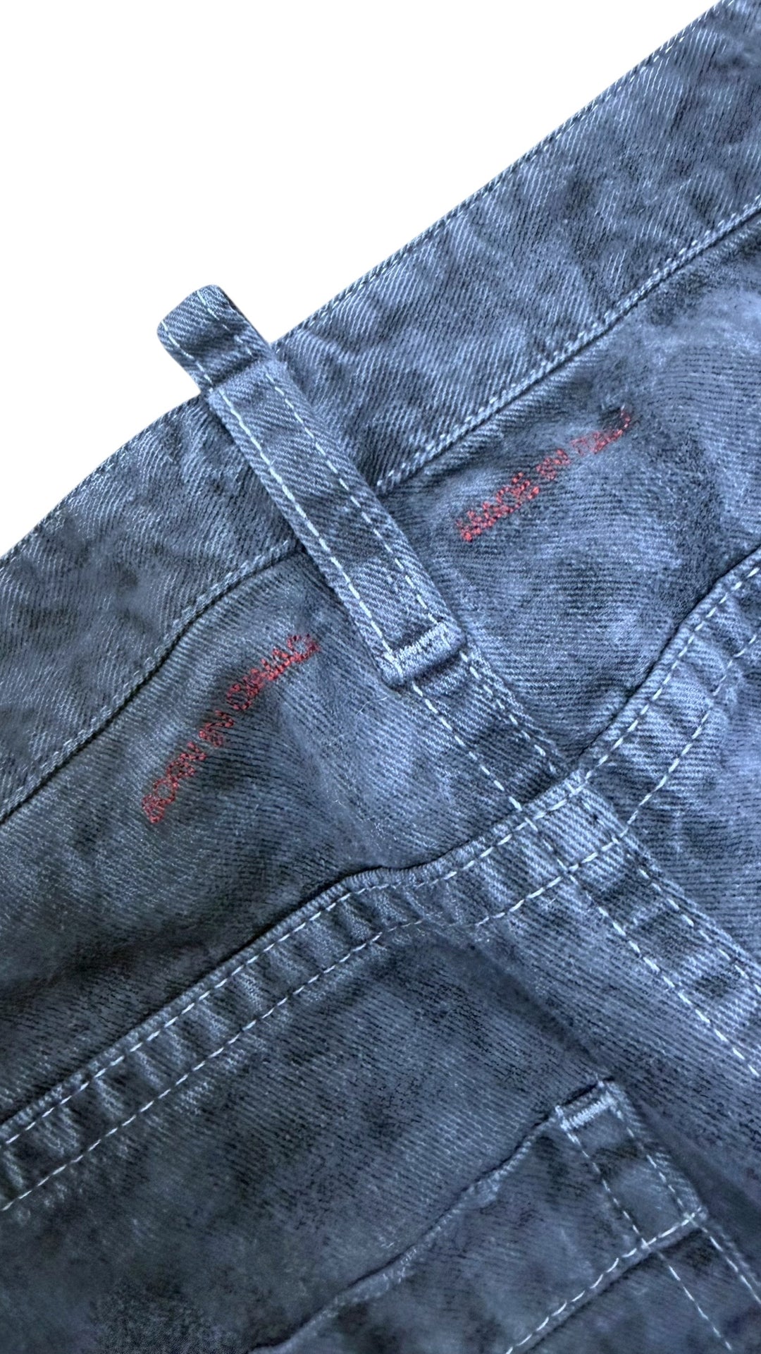 Dsquared2 vintage dark wash button fly jeans – made in Italy
