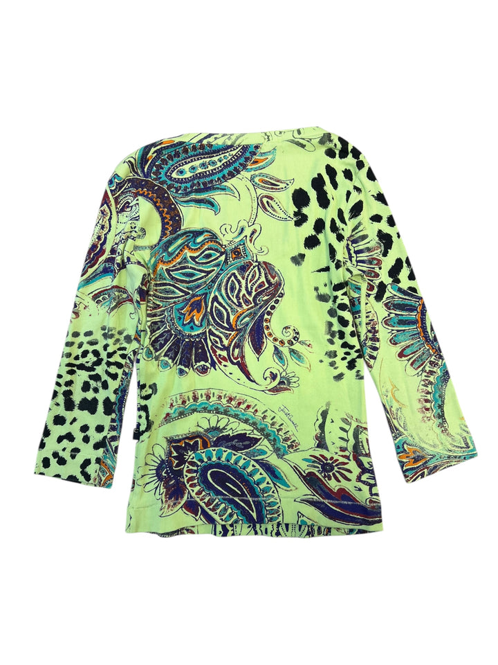 JUST CAVALLI PAISLEY VINTAGE long sleeve top WOMEN’S medium