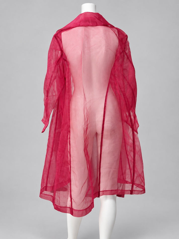 Fiorella Rubino sheer organza coat