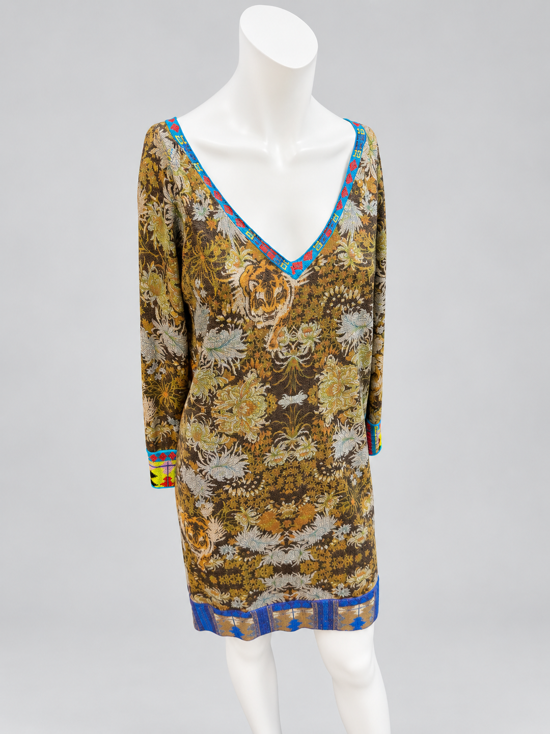 Custo Barcelona Vintage Shiny Cotton Dress Medium