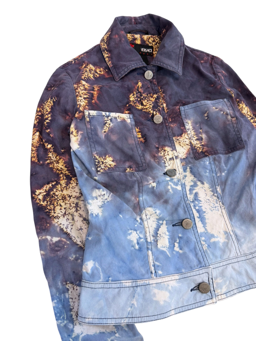 Versace Sport 2000s printed fitted jacket