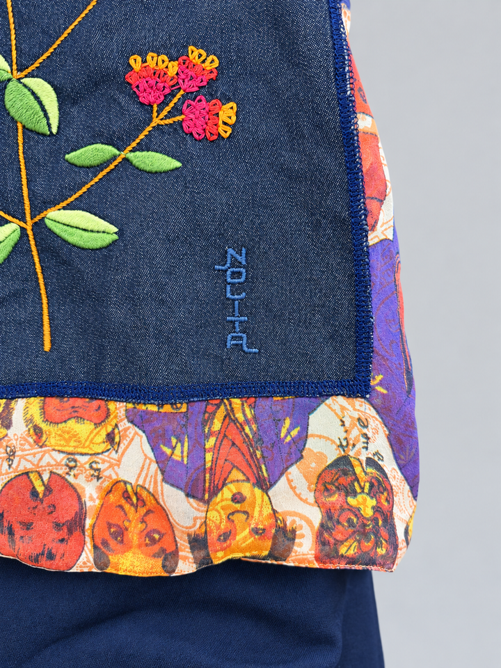 Nolita reversible embroidered halter top