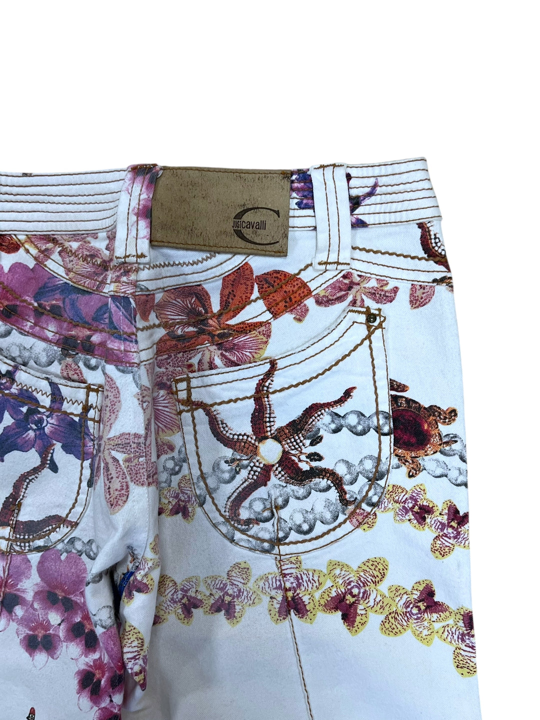 Just Cavalli Floral Print Capri Jeans small(34)