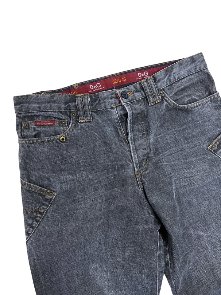 Dolce&Gabbana 2003-2004 Faded Baggy Denim Jeans Women’s Large(40)