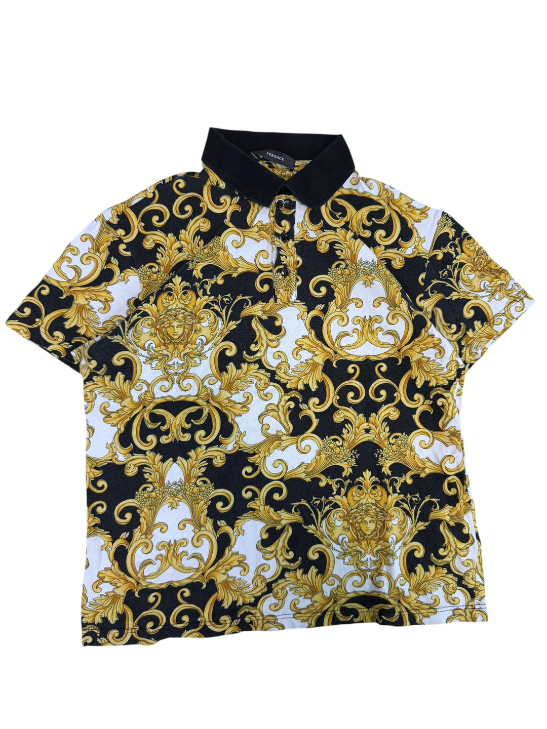 Versace baroque medusa polo shirt