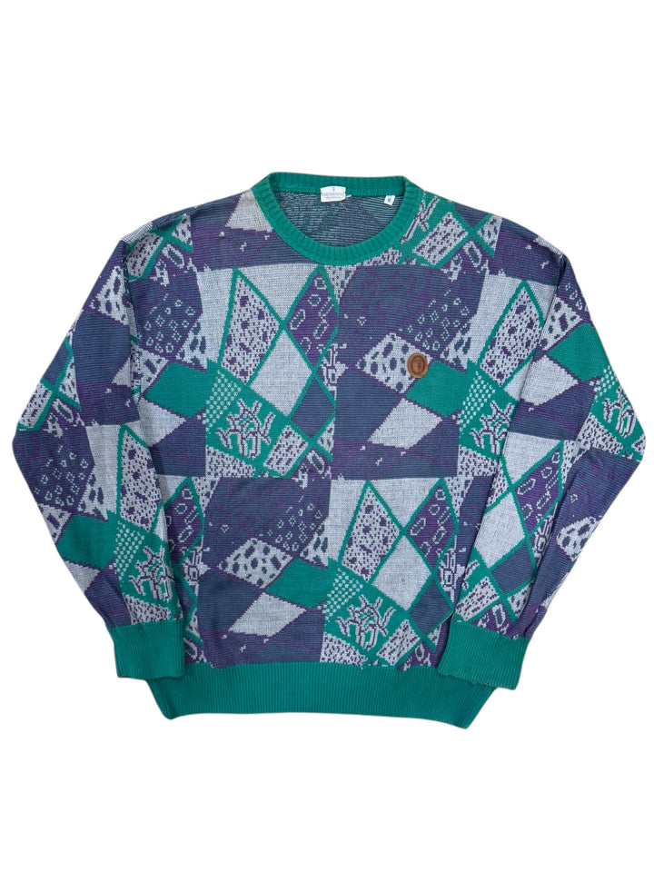 Trussardi Vintage Knitwear Cotton Sweater Large