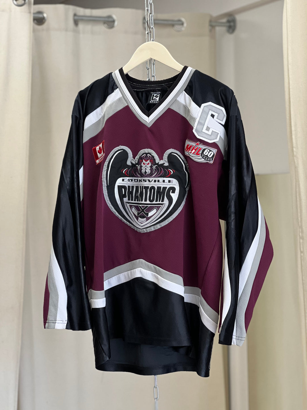 Cooksville Phantoms MHL 60 YR Anniversary Minor League Hockey Jersey Men’s  Medium