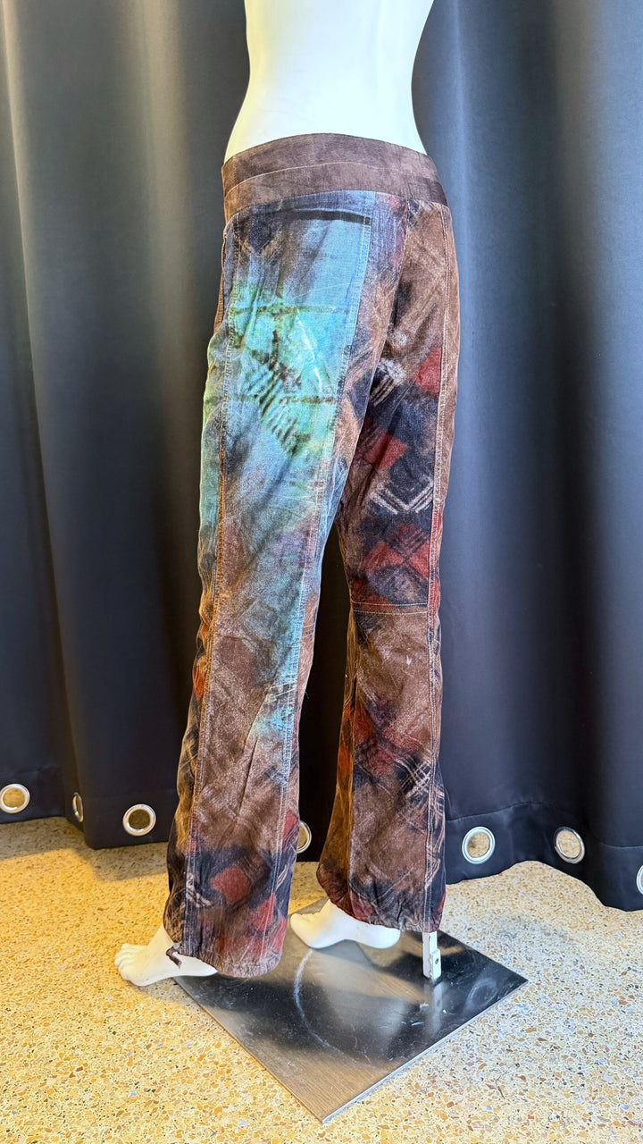 Roberta Scarpa artistic patchwork corduroy pants