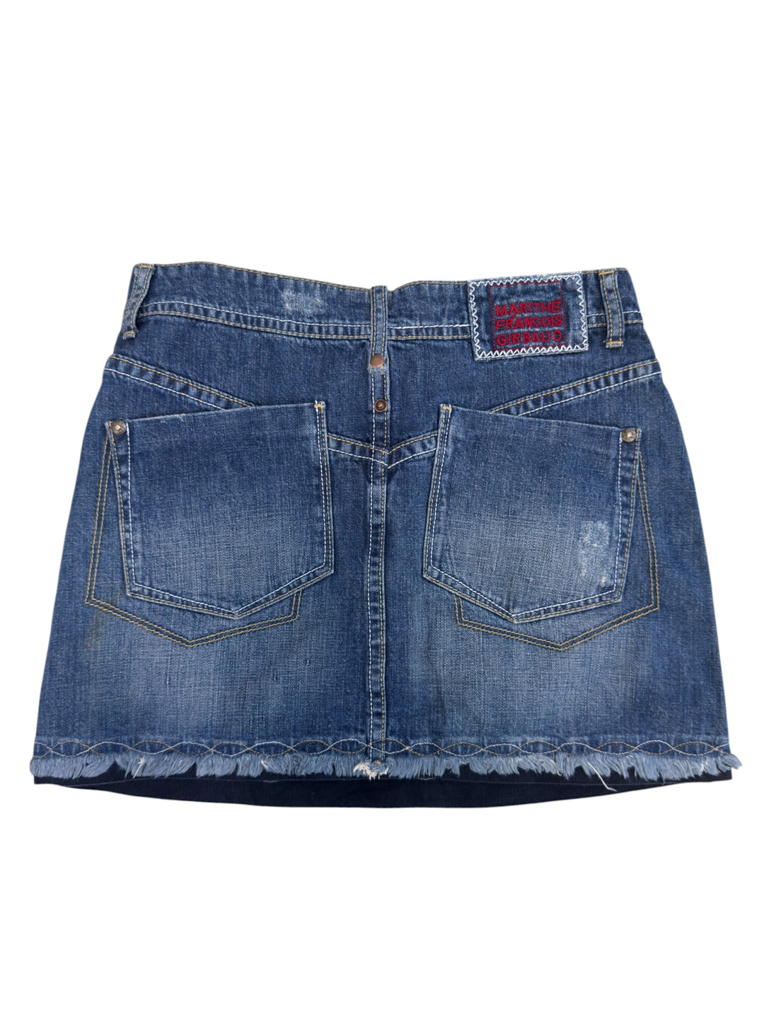 Marithé + François Girbaud denim mini skirt