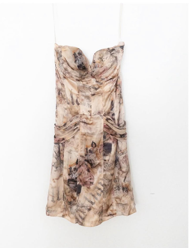 Galliano silk corset dress.
Early 2000s archive – same model worn on stage by Amy Winehouse (museum-documented)
