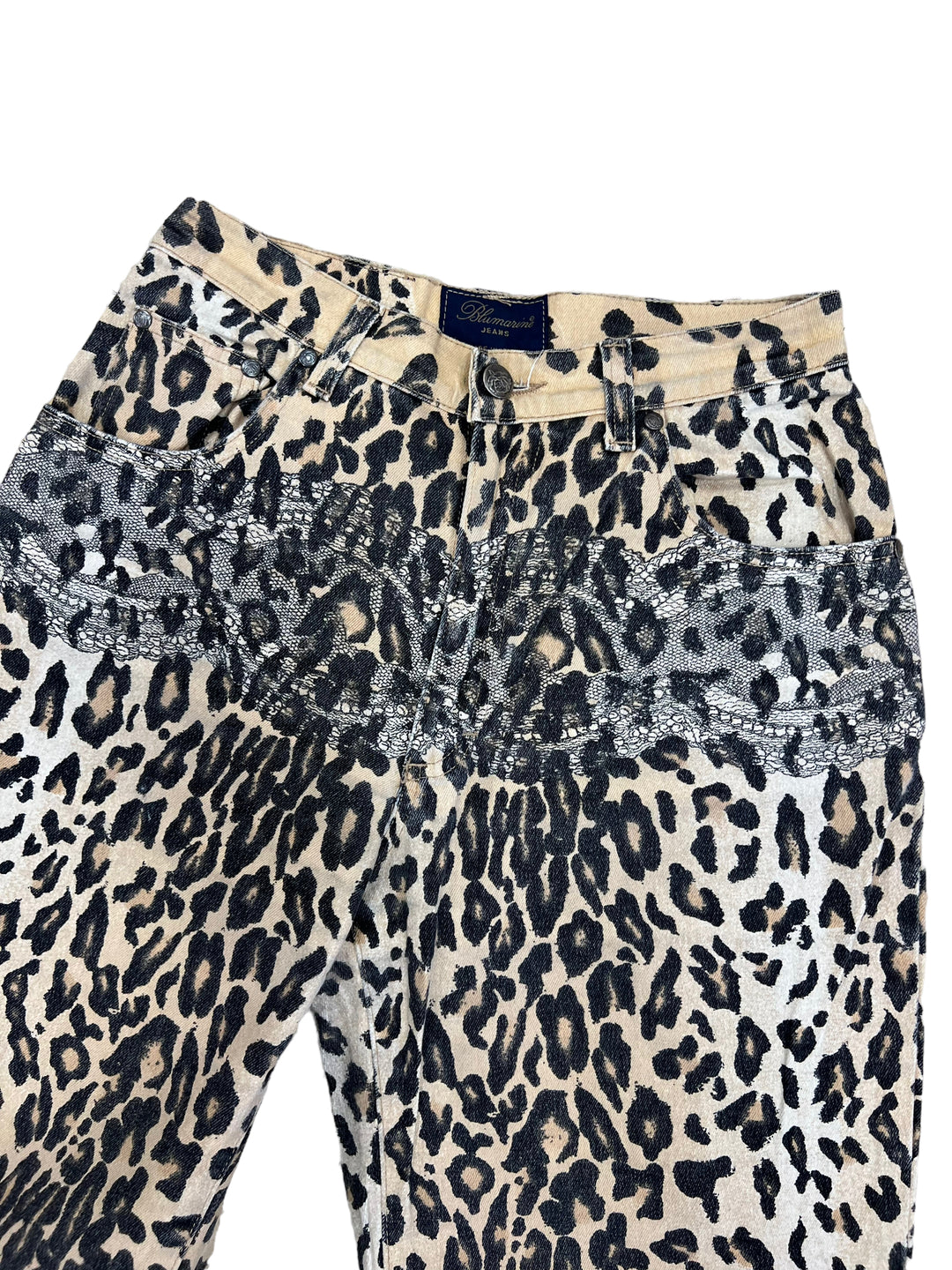 Blumarine High Waist Leopard Jeans Women’s Small(36)