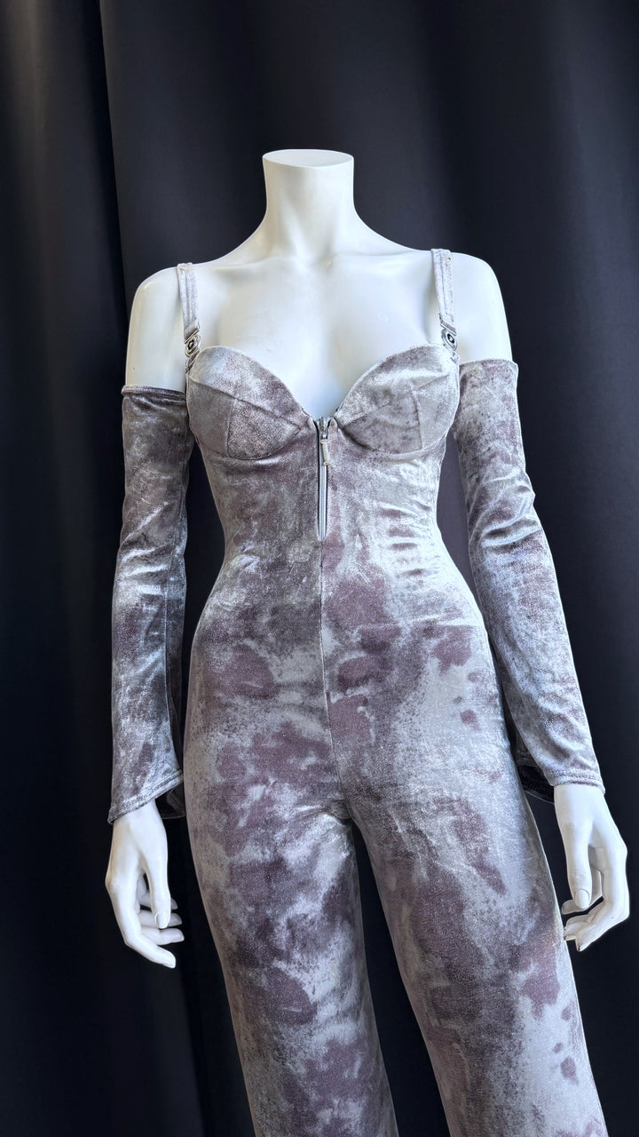 Ottavio Piragino velvet effect jumpsuit small