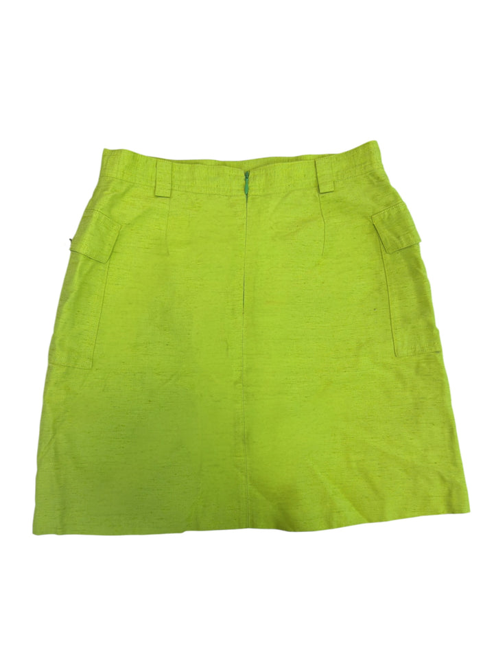 Versace Jeans Couture lime green mini skirt