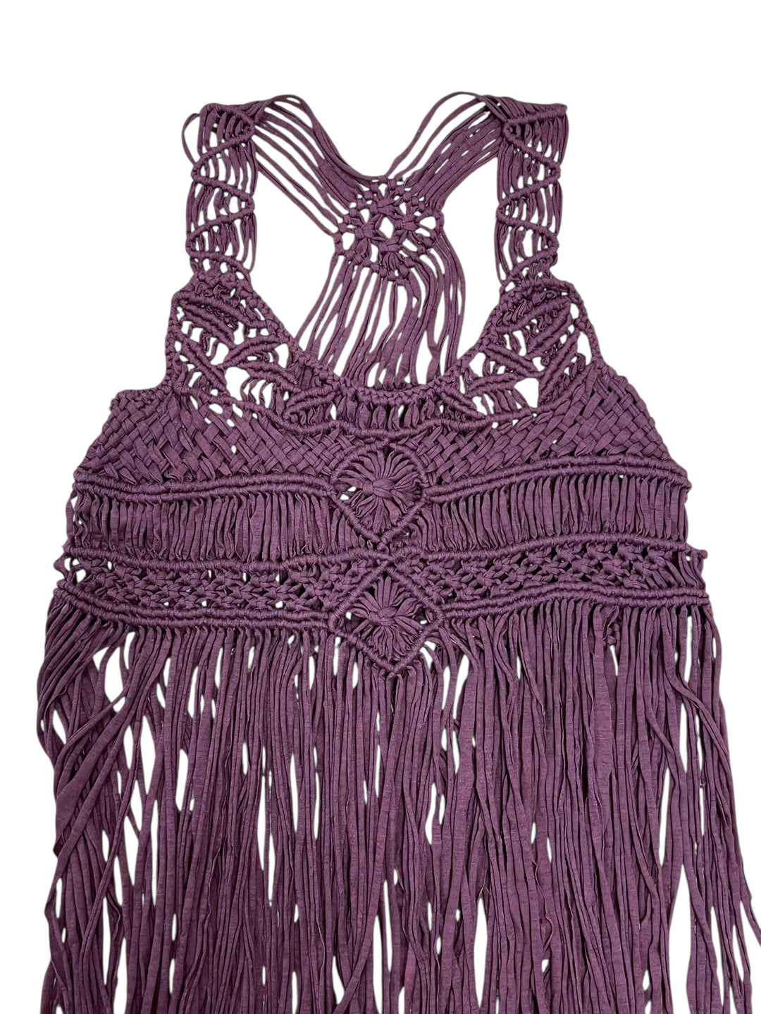 Macrame Style Fringe Top One Size