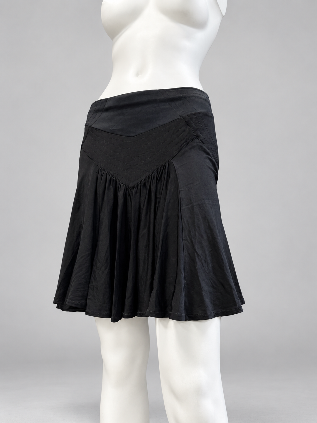Just Cavalli black flared mini skirt