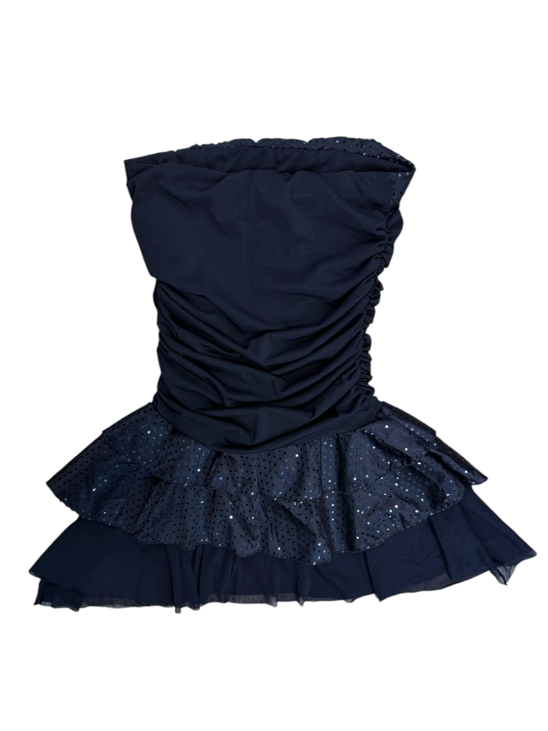 2000s strapless ruffled mini dress small Rats Vintage 2000s strapless ruffled mini dress small Rats Vintage