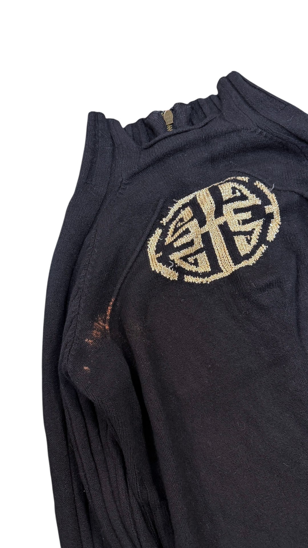 Just Cavalli vintage ribbed zip cardigan