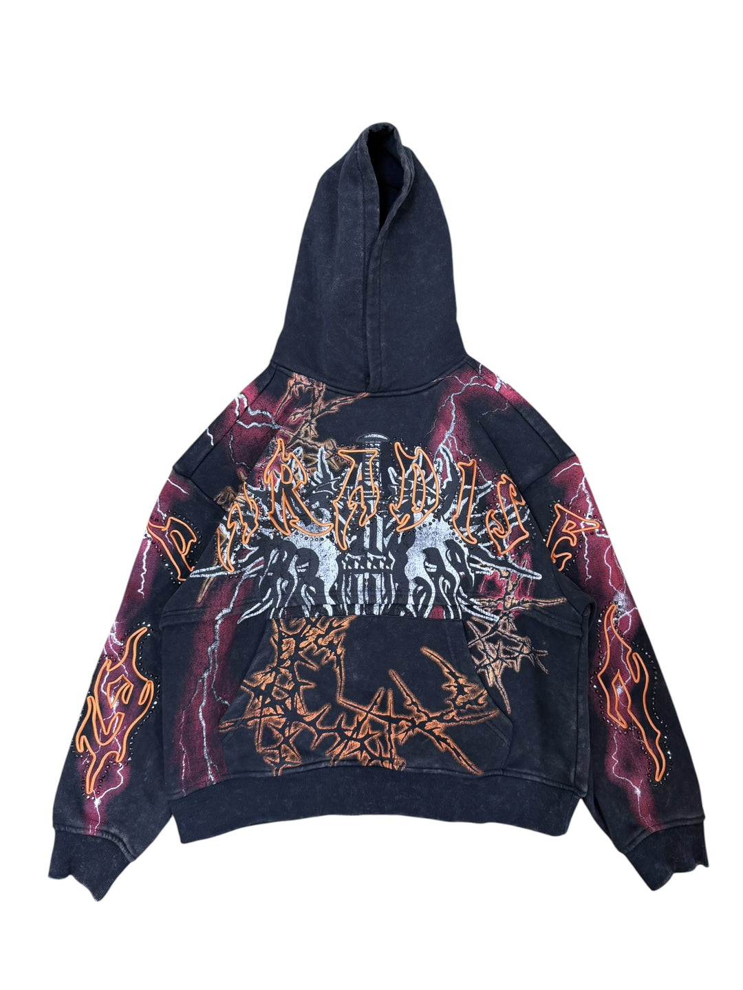 Smoke Rise graphic embellished hoodie