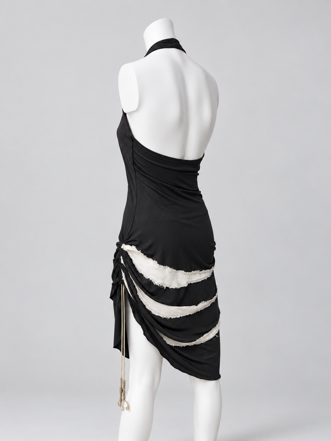 Vintage ruched halter dress