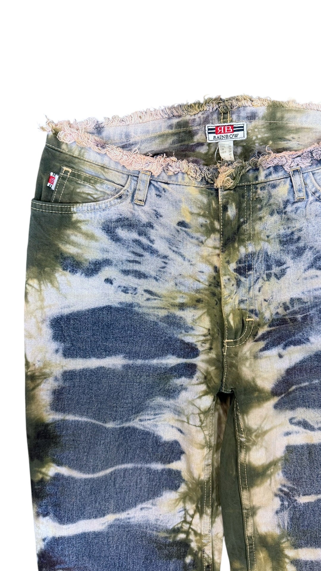 RB Rainbow 2000s tie-dye jeans