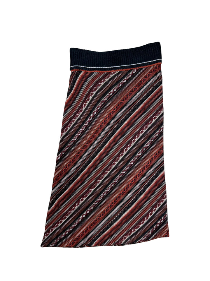 Vintage Knit Midi Skirt Medium