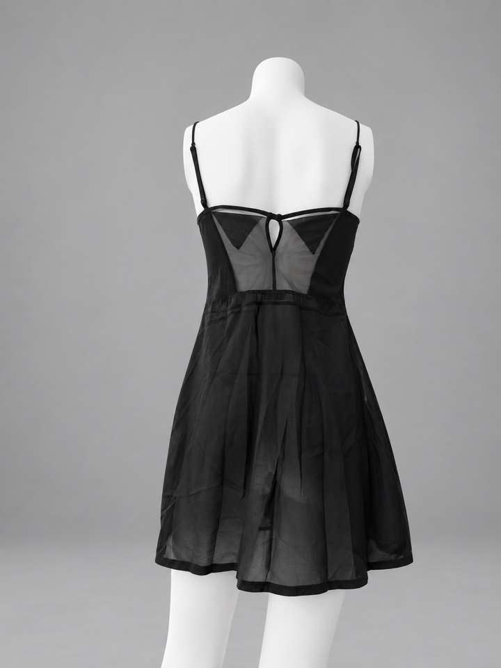 La Perla SS13 runway sheer panel mini dress