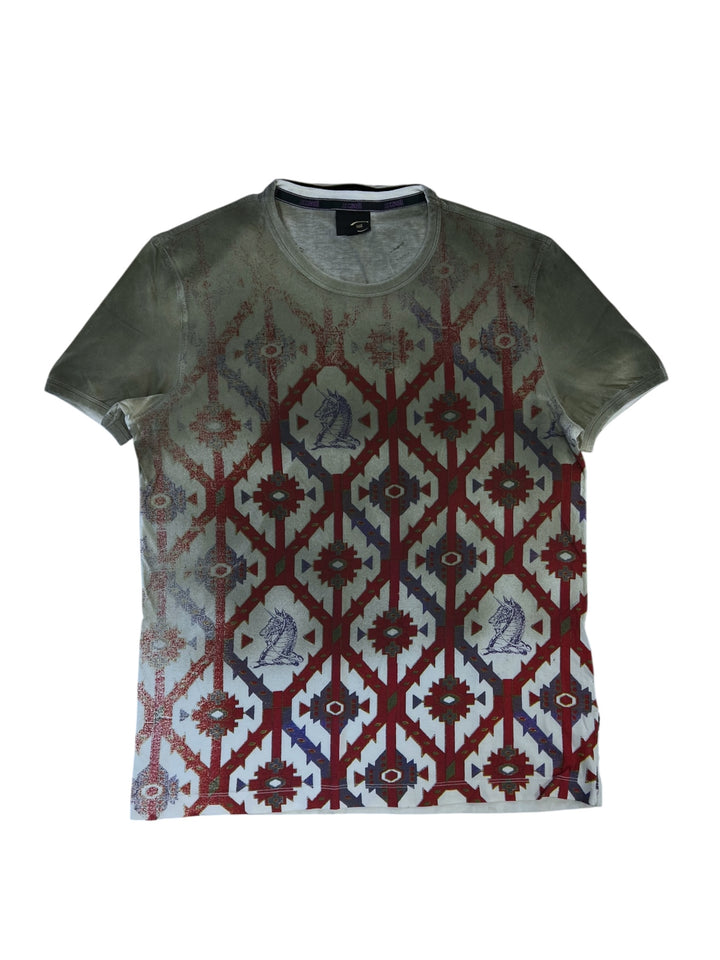 2000s Just Cavalli Knighs Curse T-Shirt Men’s Small