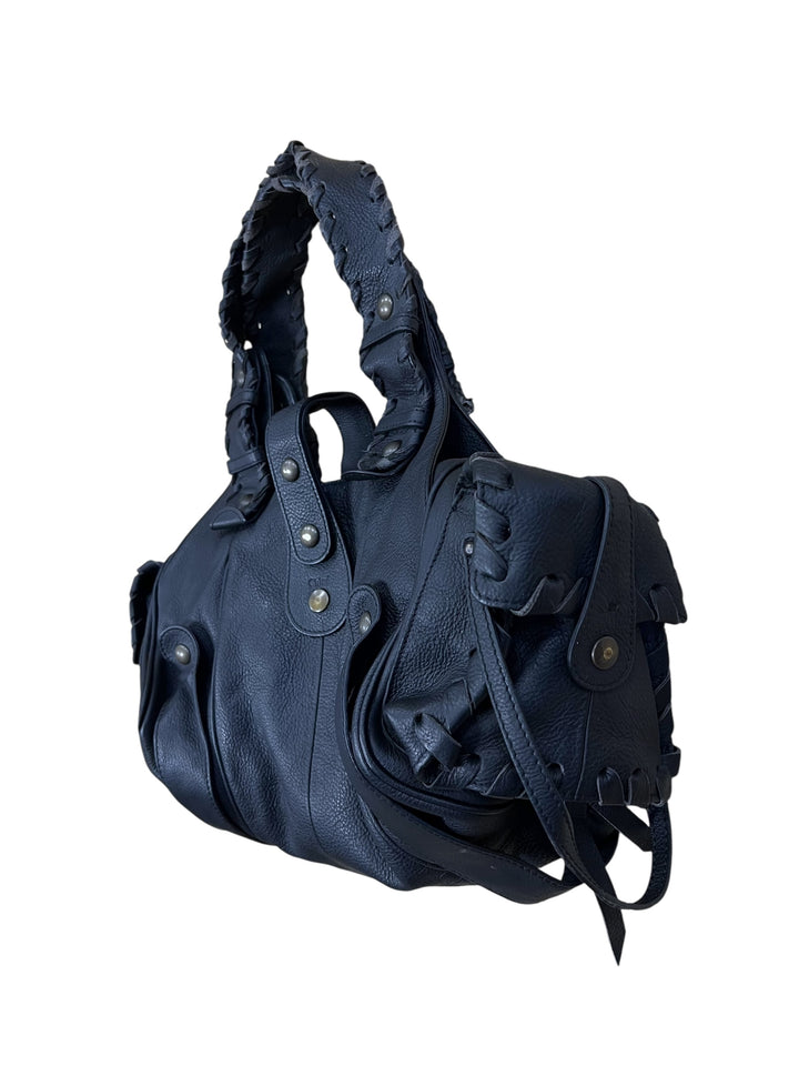 Chloé Fall 2004 Black Leather Silverado Bag