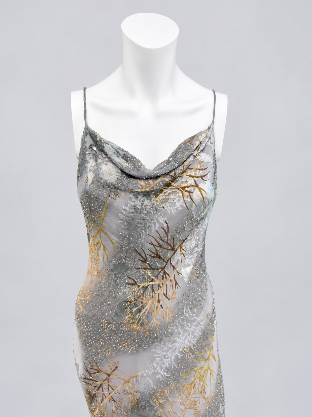 Caterina Masoni embellished silk dress