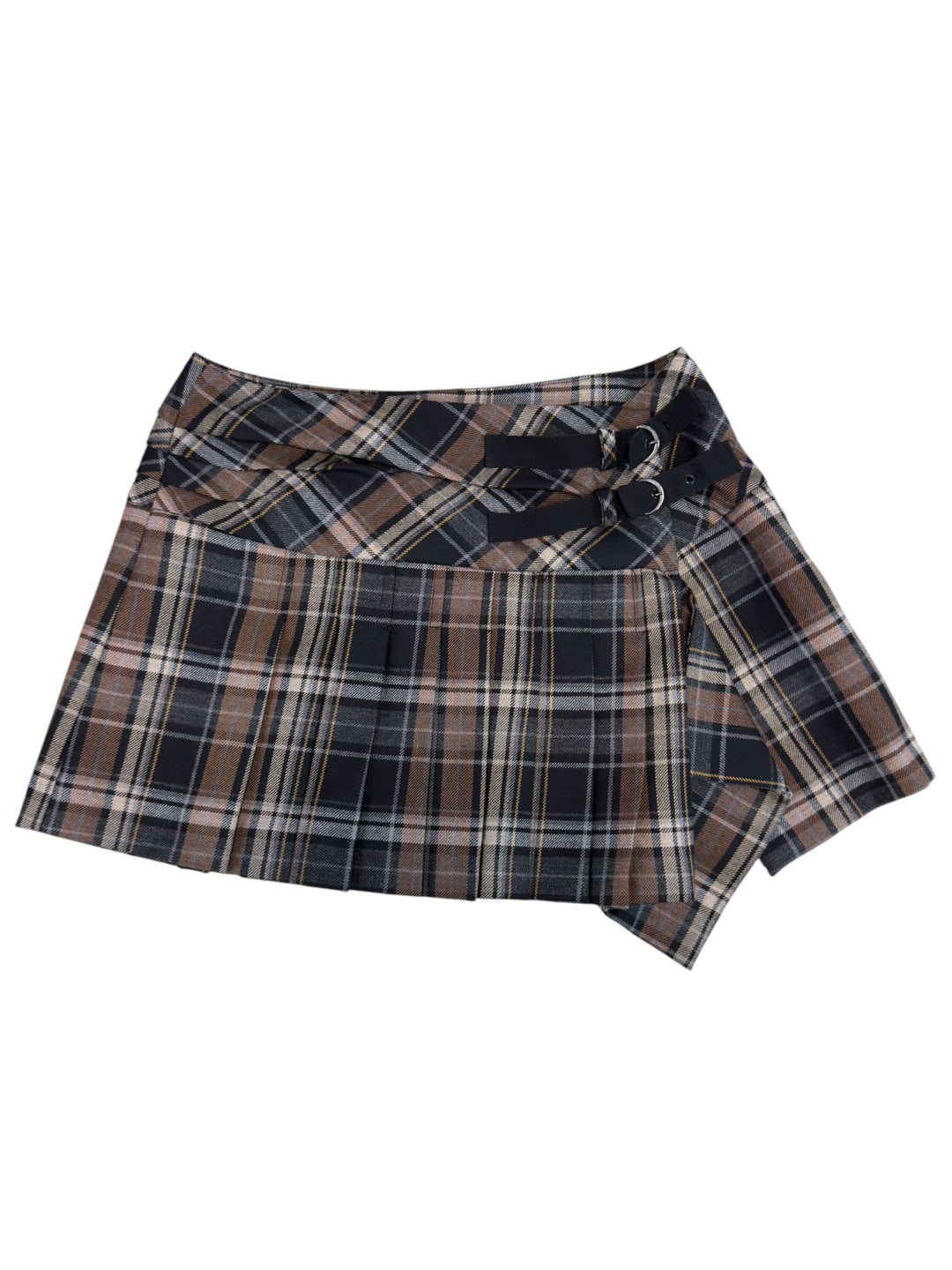 Pinko plaid pleated mini skirt