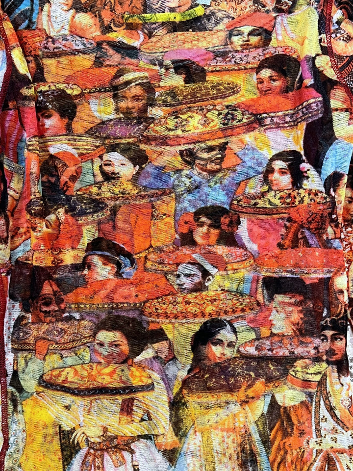 Jean Paul Gaultier x Fuzzi S/S 1994 “Indian Procession” Mesh Top Small