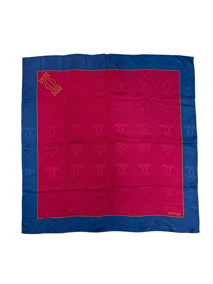 Vintage Cartier “Must de Cartier Paris” Silk Scarf