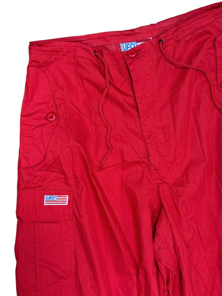 UFO Black Wide Parachute Pants Men’s Medium