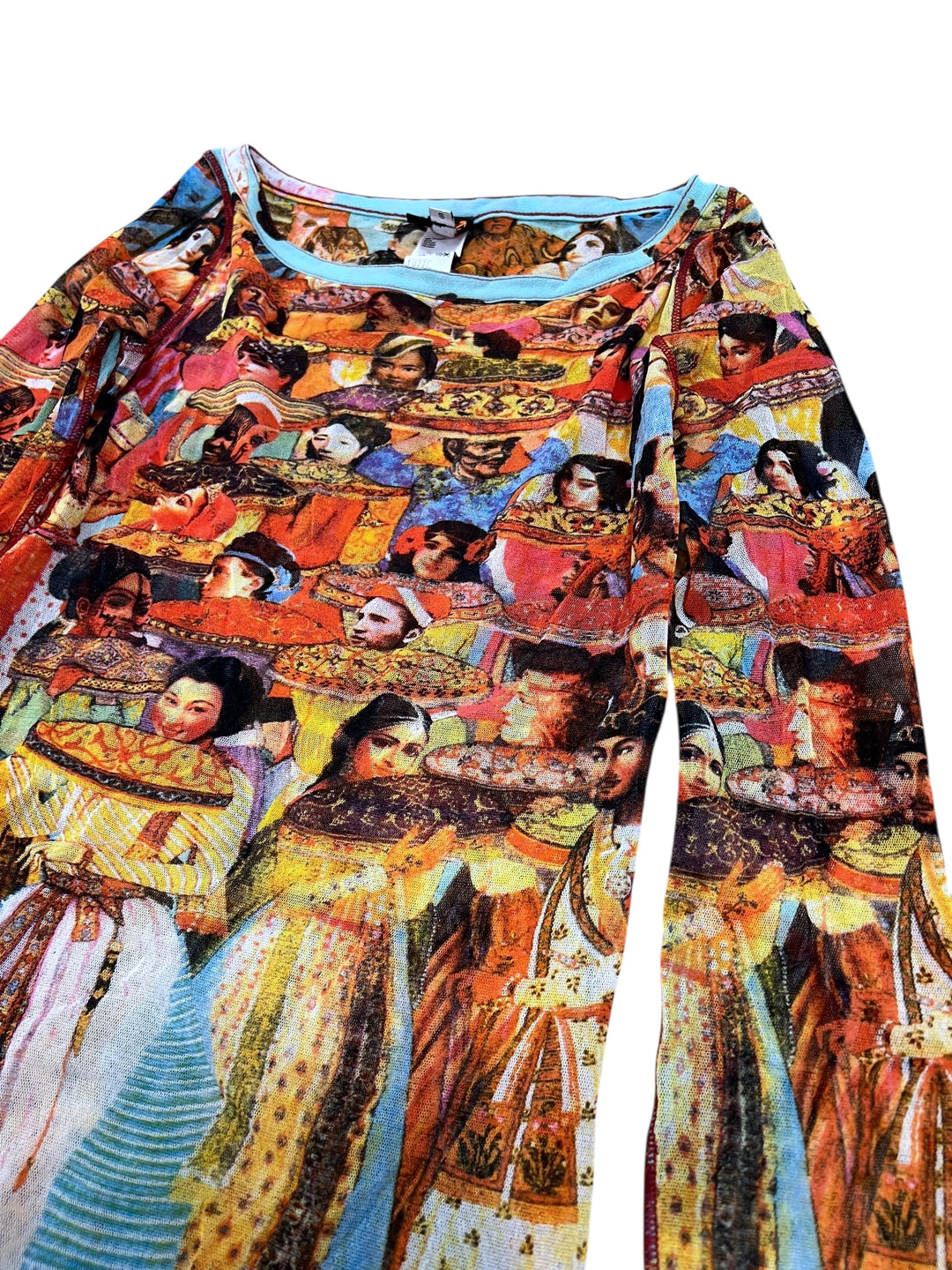 Jean Paul Gaultier x Fuzzi S/S 1994 “Indian Procession” Mesh Top Small
